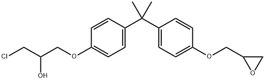 BISPHENOL A (3-CHLORO-2-HYDROXYPROPYL) G Structure