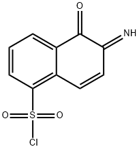 1,2-NAPHTHOQUINONE-2-DIAZIDO-5-SULFONYL CHLORIDE Structure