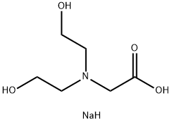 N,N-BIS(2-HYDROXYETHYL)GLYCINE SODIUM SALT Structure