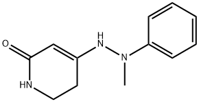 5,6-DIHYDRO-4-(2-METHYL-2-PHENYLHYDRAZINO)-2-1H-PYRIDINONE Structure
