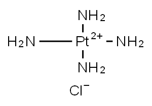 Tetraammineplatinum(II) chloride hydrate Structure