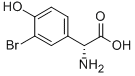 (R)-3-BROMO-4-HYDROXYPHENYLGLYCINE Structure