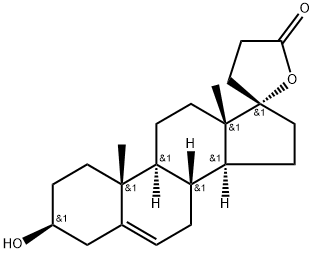 Androst-5-ene-3,17-diol-17-propanoic acid lactone Structure