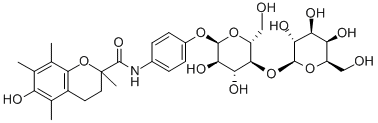 lactosylphenyl-trolox Structure