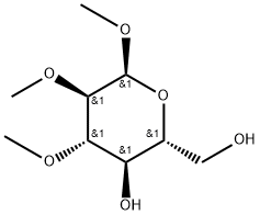 methyl 2,3-di-O-methyl-alpha-D-glucopyranoside Structure