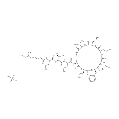 Polymyxin B sulfate Structure