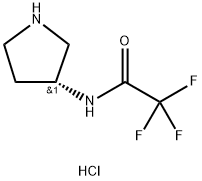 (3R)-(+)-3-(TRIFLUOROACETAMIDO)PYRROLIDINE HYDROCHLORIDE Structure