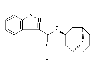 N-[(1R,3r,5S)-9-azabicyclo[3.3.1]non-3-yl]-1-Methyl-1H-indazole-3-carboxaMide hydrochloride Structure