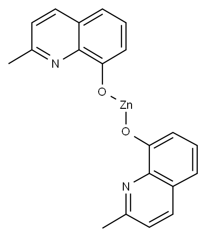 BIS(2-METHYL-8-HYDROXYQUINOLINATO)ZINC Structure
