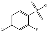 4-CHLORO-2-FLUOROBENZENESULFONYL CHLORIDE Structure