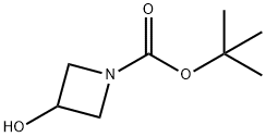 1-N-Boc-3-hydroxyazetidine Structure