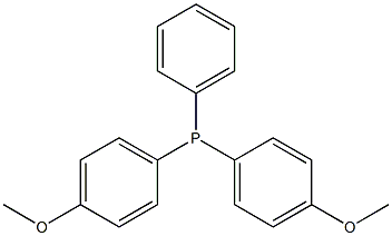 BIS(4-METHOXYPHENYL)PHENYLPHOSPHINE Structure