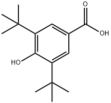 3,5-Di-tert-butyl-4-hydroxybenzoic acid Structure