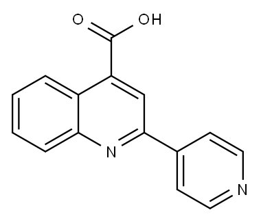 2-(4-Pyridinyl)-4-quinolinecarboxylic acid Structure