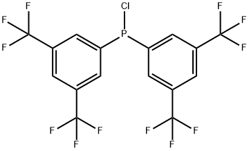 BIS(3,5-DI(TRIFLUOROMETHYL)PHENYL)CHLOROPHOSPHINE Structure