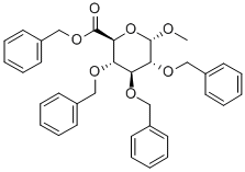 METHYL 2,3,4-TRI-O-BENZYL-BETA-D-GLUCURONIC ACID, BENZYL ESTER Structure