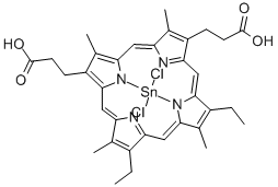 TIN PROTOPORPHYRIN IX DICHLORIDE Structure