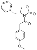 3-[(4-METHOXYPHENYL)ACETYL]-(4R)-(PHENYLMETHYL)-2-OXAZOLIDINONE Structure