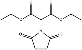 Propanedioic acid, (2,5-dioxo-1-pyrrolidinyl)-, diethyl ester Structure
