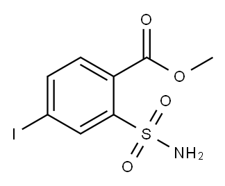 2-(Aminosulfonyl)-4-iodobenzoic acid methyl ester Structure