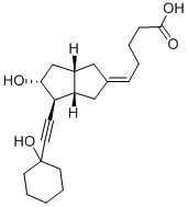 13,14-DEHYDRO-15-CYCLOHEXYL CARBAPROSTACYCLIN Structure
