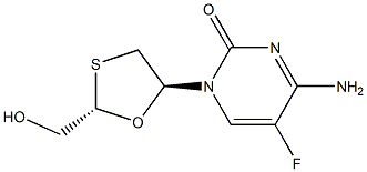 2-epi-(-)-EMtricitabine Structure