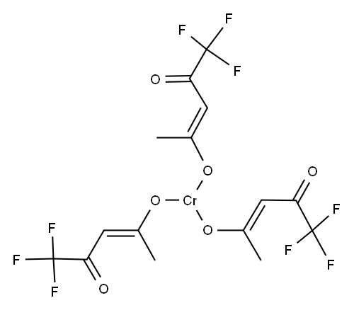 CHROMIUM(III) TRIFLUOROACETYLACETONATE Structure