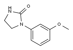 1-(m-Methoxyphenyl)-2-imidazolidinone Structure