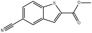 5-CYANO-BENZO[B]THIOPHENE-2-CARBOXYLIC ACID METHYL ESTER Structure