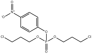 Bis(3-chloropropyl) p-nitrophenyl phosphate Structure