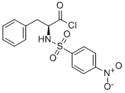 N-(4-NITROPHENYLSULFONYL)-L-PHENYLALANYL CHLORIDE Structure