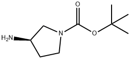 (R)-(+)-1-Boc-3-aminopyrrolidine Structure