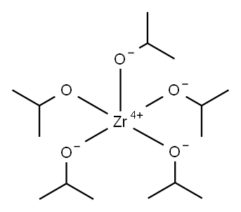ZIRCONIUM(IV) ISOPROPOXIDE ISOPROPANOL Structure