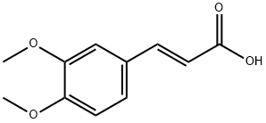 3,4-DIMETHOXYCINNAMIC ACID Structure
