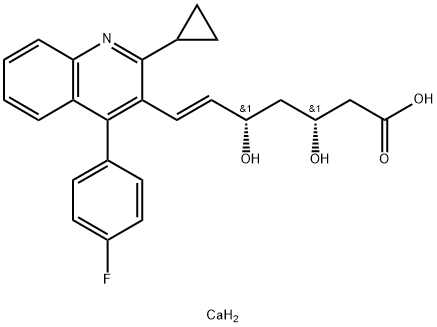 Pitavastatin calcium Structure