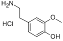 3-O-Methyldopamine hydrochloride Structure