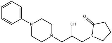 N-(beta-hydroxy-gamma-(N-phenylpiperazinepropyl))-2-pyrrolidinone Structure