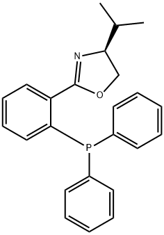 (4S)-(-)-4,5-DIHYDRO-2-[2'-(DIPHENYLPHOSPHINO)PHENYL]-4-ISOPROPYLOXAZOLE Structure