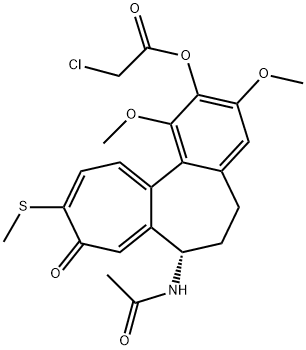 2-chloroacetyl-2-demethylthiocolchicine Structure