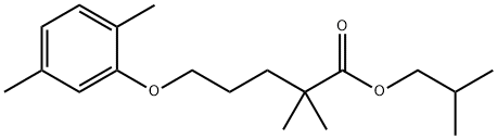 Isobutyl 2,2-dimethyl-5-(2,5-xylyloxy)valerate Structure
