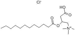 DL-LAUROYLCARNITINE CHLORIDE Structure