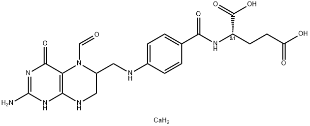Calcium folinate Structure