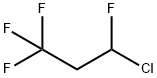 3-CHLORO-1,1,1,3-TETRAFLUOROPROPANE Structure