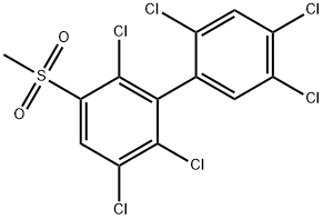 3-Methylsulfonyl-2,2',4',5,5',6-hexachlorobiphenyl Structure