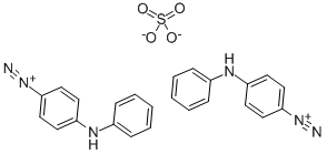 p-anilinobenzenediazonium sulphate (2:1) Structure