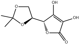 (+)-5,6-O-Isopropylidene-L-ascorbic acid Structure