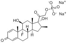 Betamethasone 21-phosphate disodium Structure