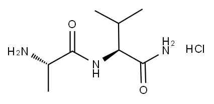 H-ALA-VAL-NH2 HCL Structure