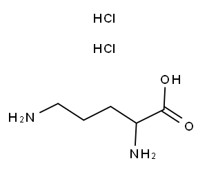 DL-ORNITHINE DIHYDROCHLORIDE Structure