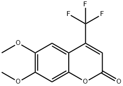 6,7-DIMETHOXY-4-(TRIFLUOROMETHYL)COUMARIN Structure